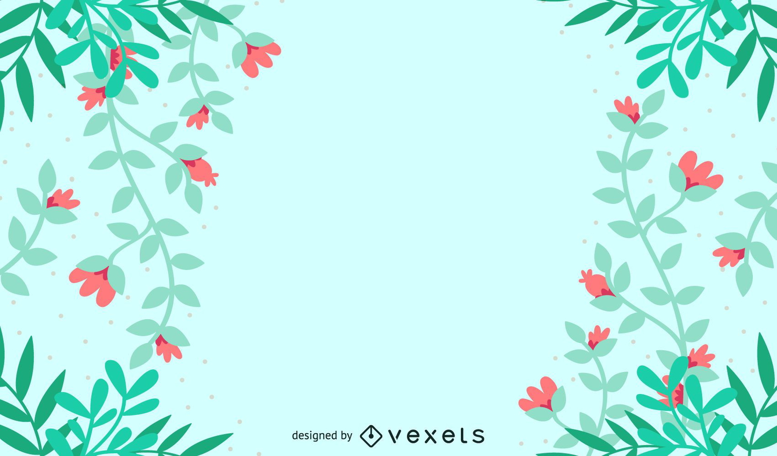 Background With Petals Vector Download