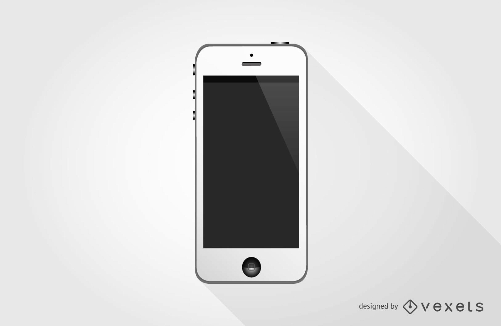 white iphone 5 vector