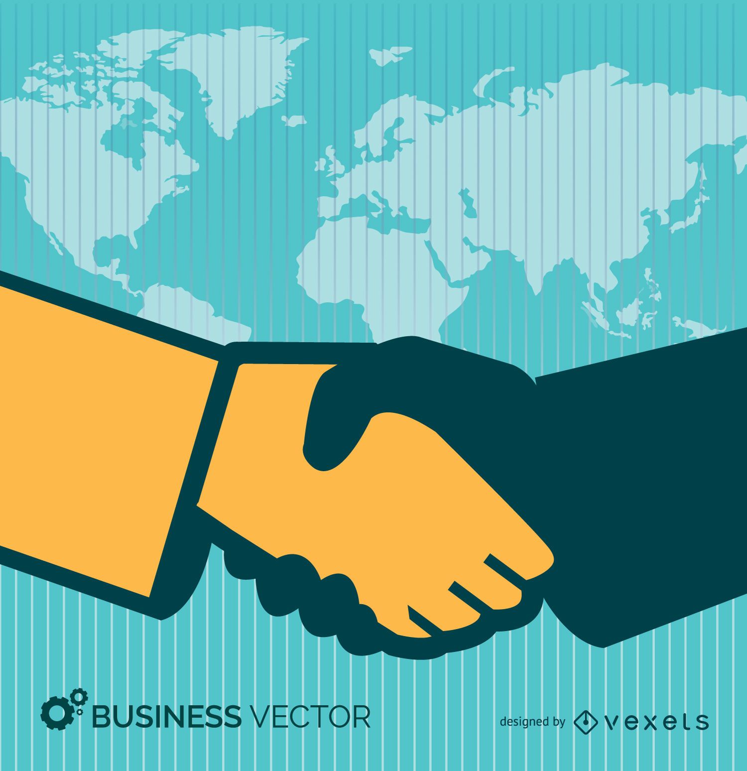 Business handshake png badge sticker