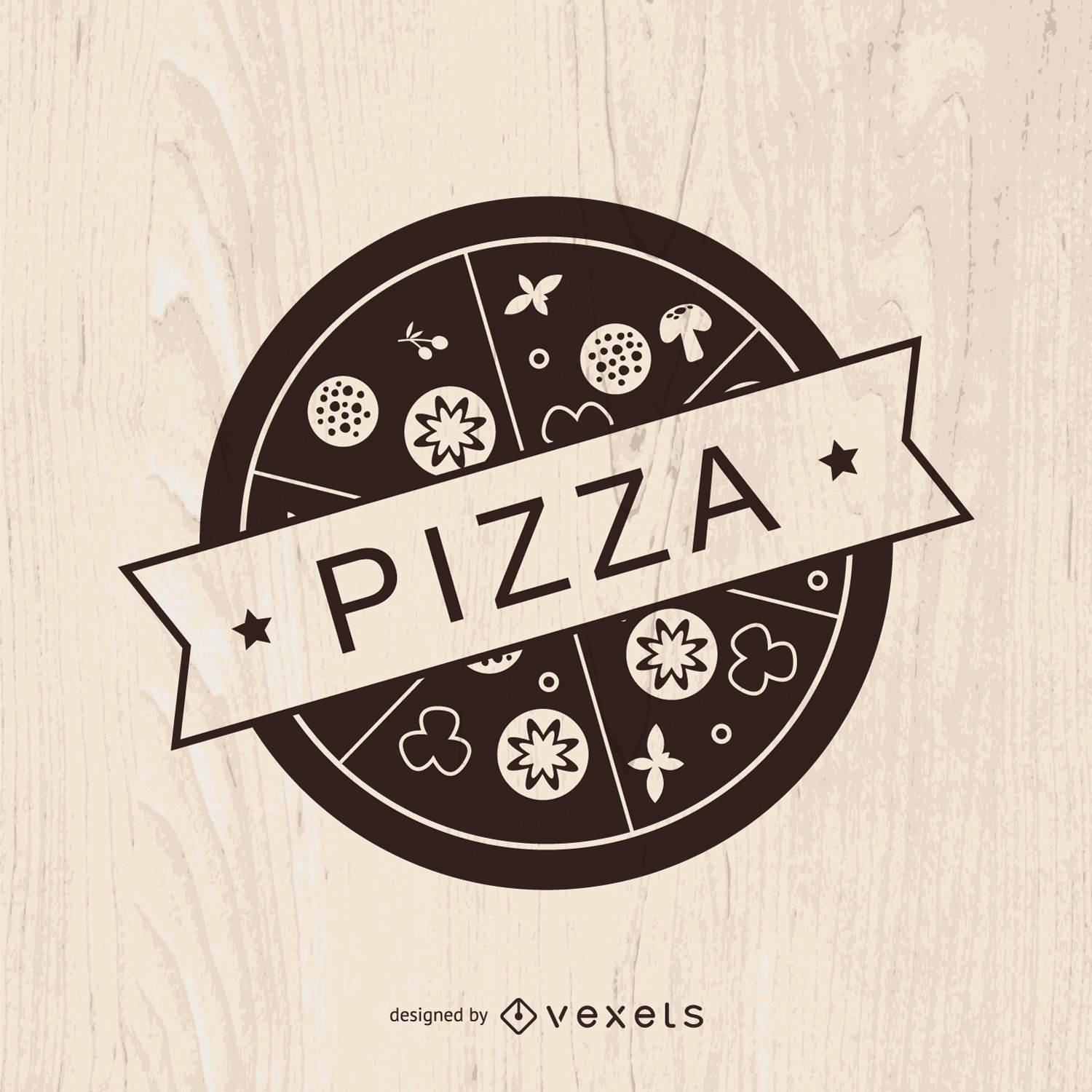 Design De Logotipo De Comida De Pizza Logotipo De Serviço De Pizza