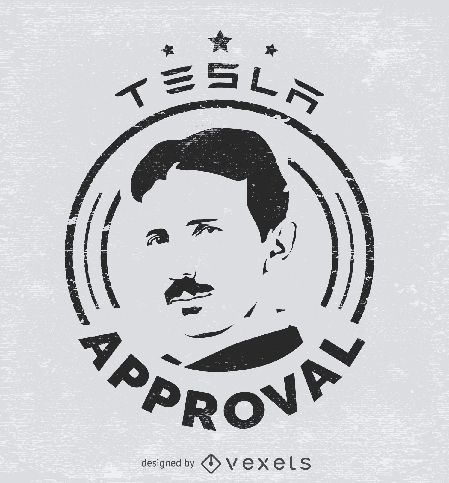 Tesla Approval Sticker Vector Download