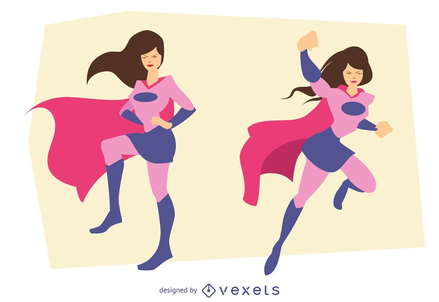 Set Of Superhero In 9 Different Poses Stock Illustration - Download Image  Now - Superhero, In Silhouette, Cape - Garment - iStock