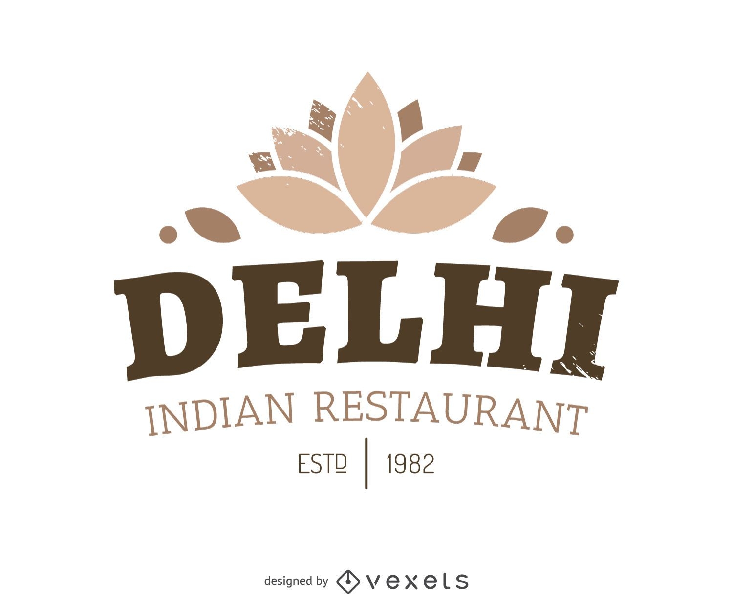 ornamental cloche for Indian restaurant | Logo Template by LogoDesign.net
