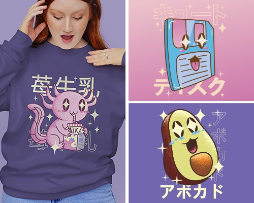 Kawaii Character T-shirts