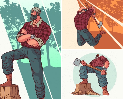 Lumberjack characters