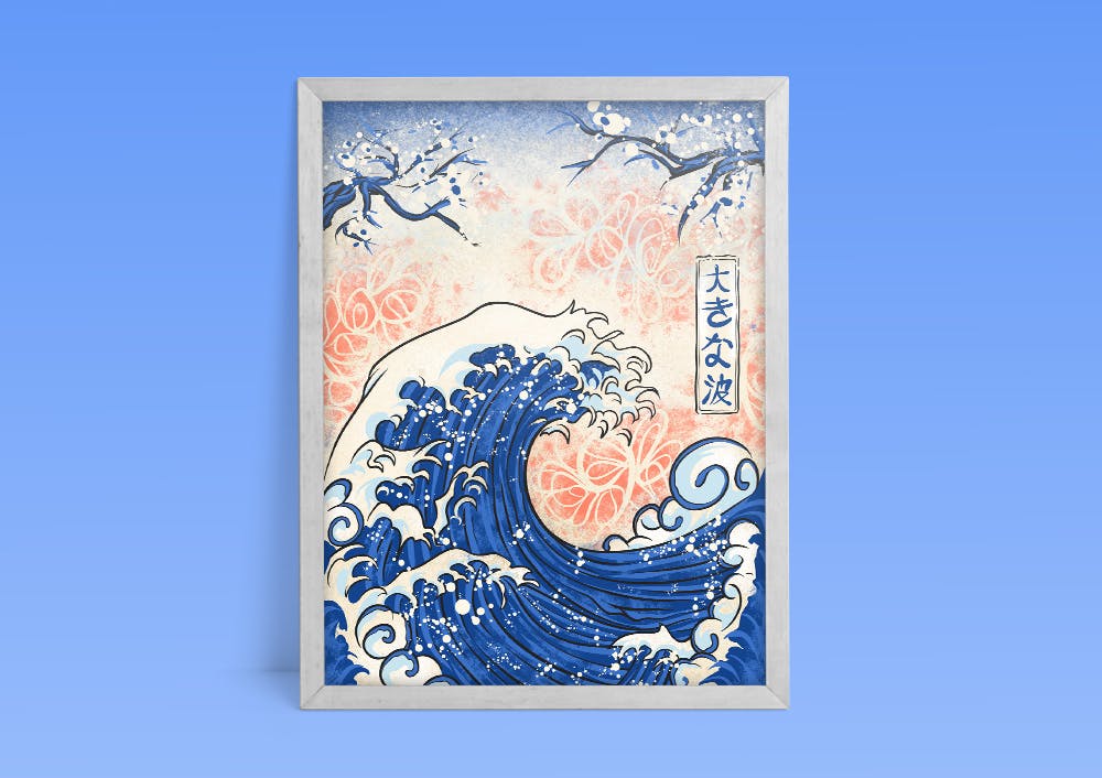 poster with design