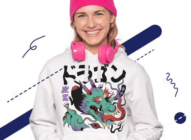 Girl with hoody