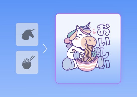 unicorn ramen design