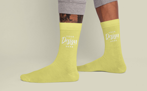 Stylish Legs White Socks Mockup | Start Editing Online