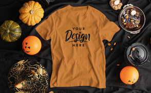 Halloween t-shirt seasonal mockup