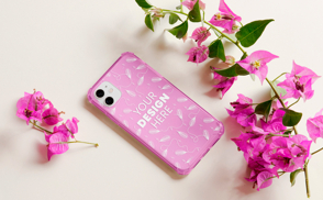 Flowers phone case mockup