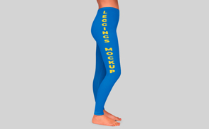 Side leggings mockup design