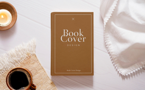 Relax book cover mockup composition