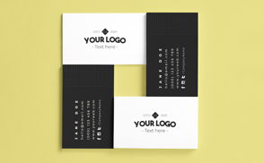 business cards composition mockup