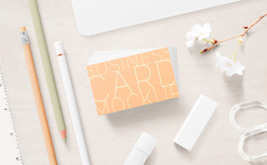 stationery business card minimal mockup