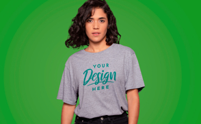 Oversized t-shirt model mockup-repeated