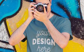 photographer t-shirt mockup design