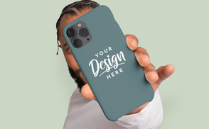 Cool man taking selfie phone case mockup | Start Editing Online