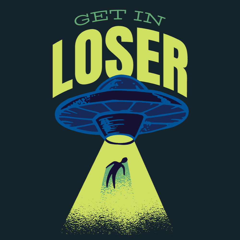 Alien spaceship editable t-shirt template | Create Online