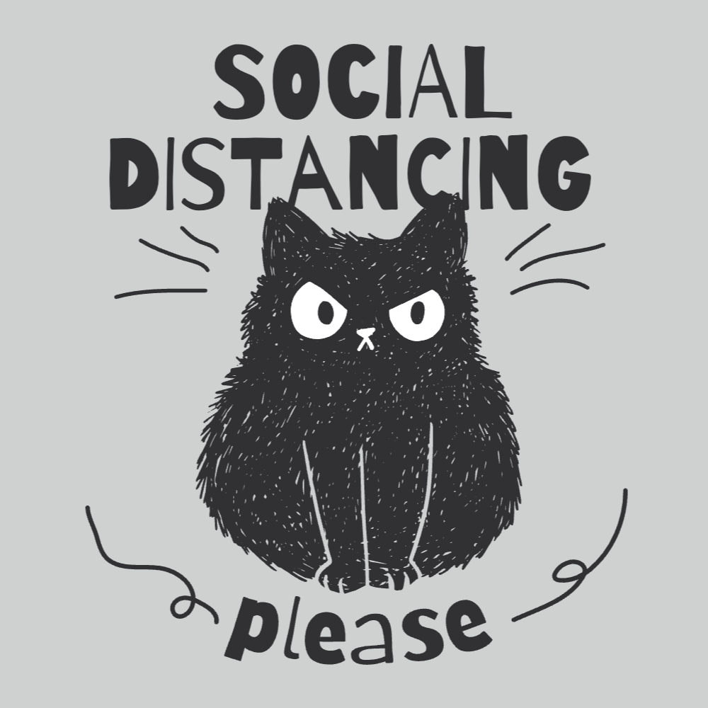 Angry black cat animal editable t-shirt template | Create Online