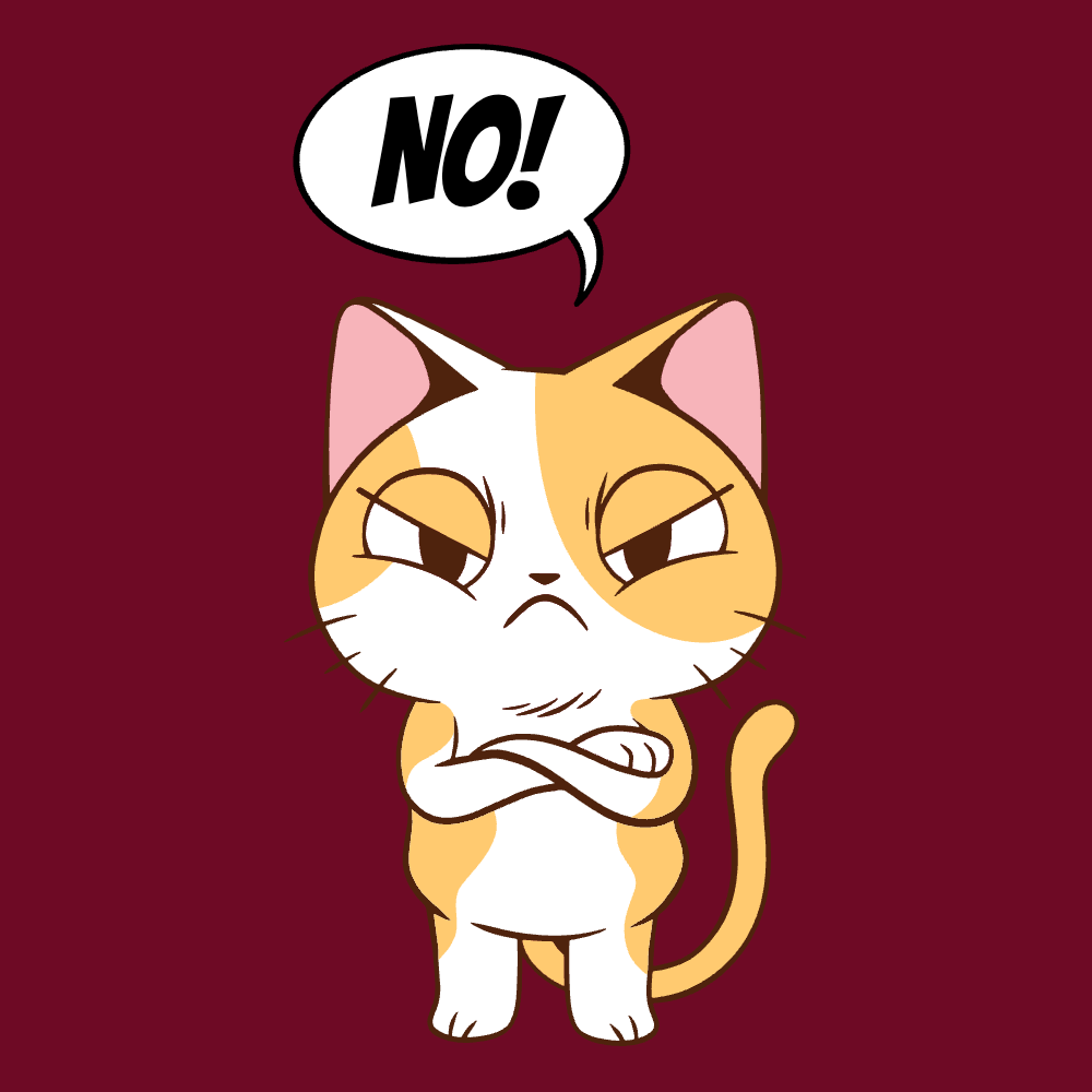 Angry cartoon cat editable t-shirt template | Create Designs