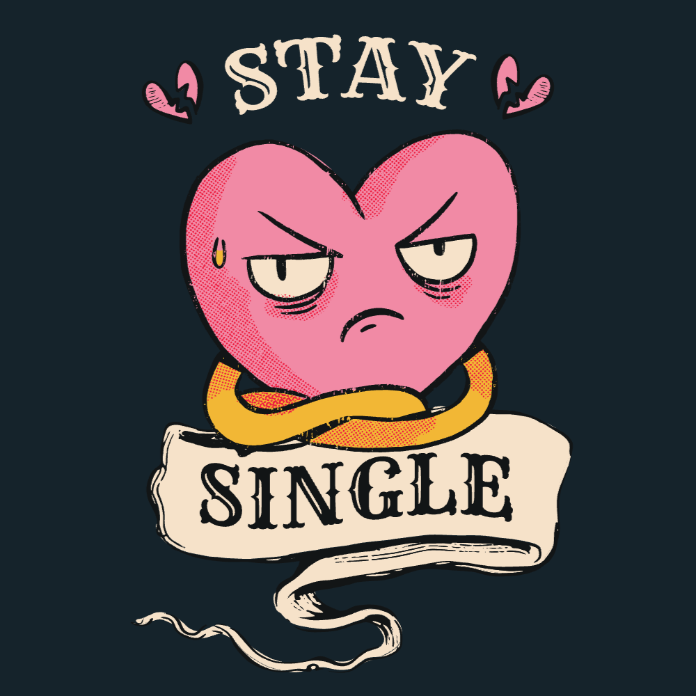 Angry heart editable t-shirt template | Create Merch