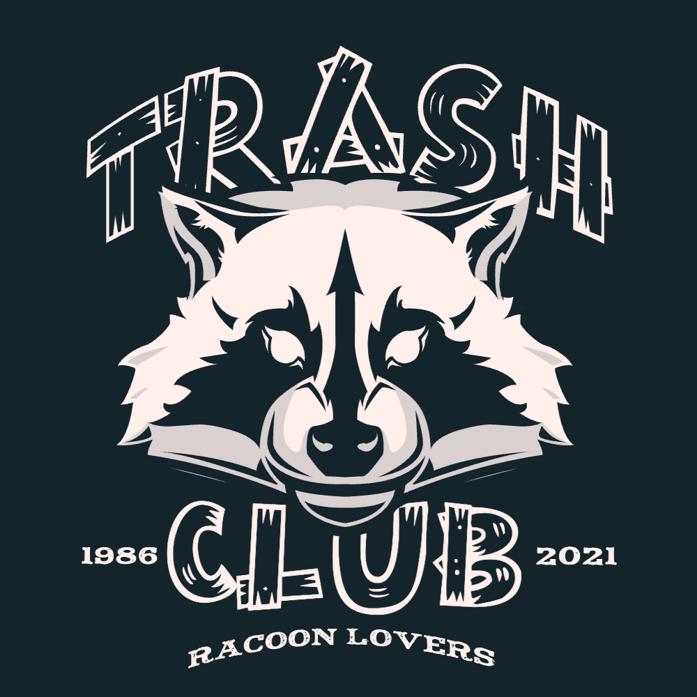 Angry raccoon editable t-shirt template | Create Designs