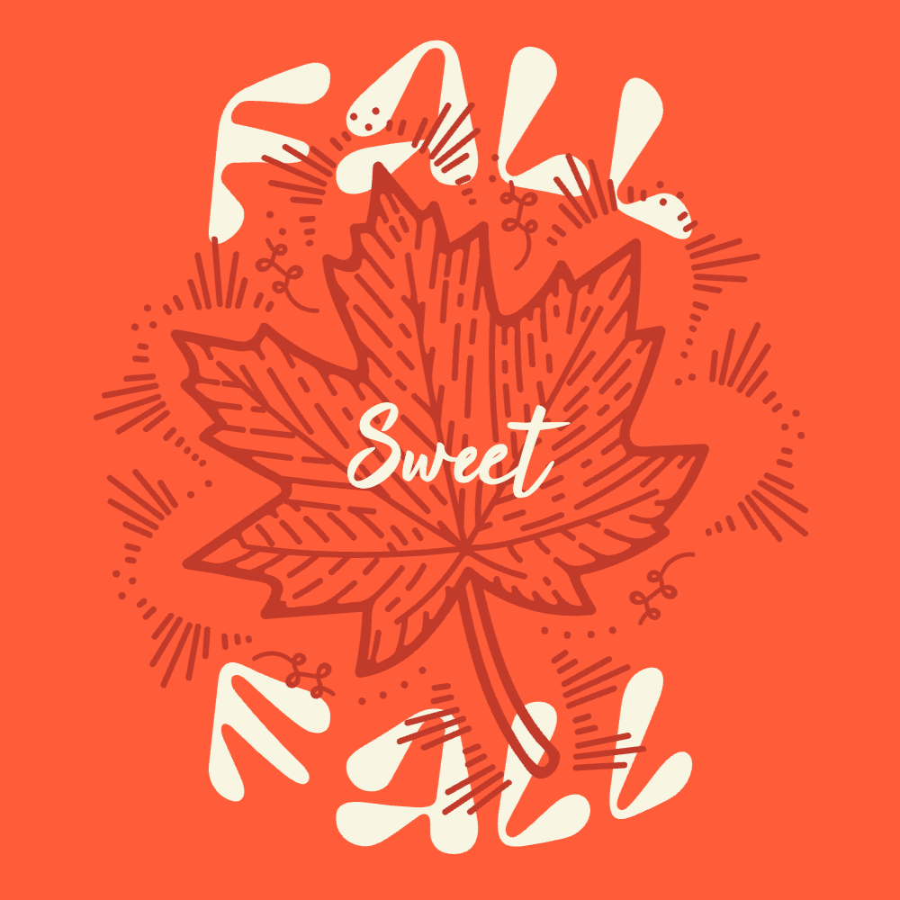 Autumn leaf editable t-shirt template | Create Designs