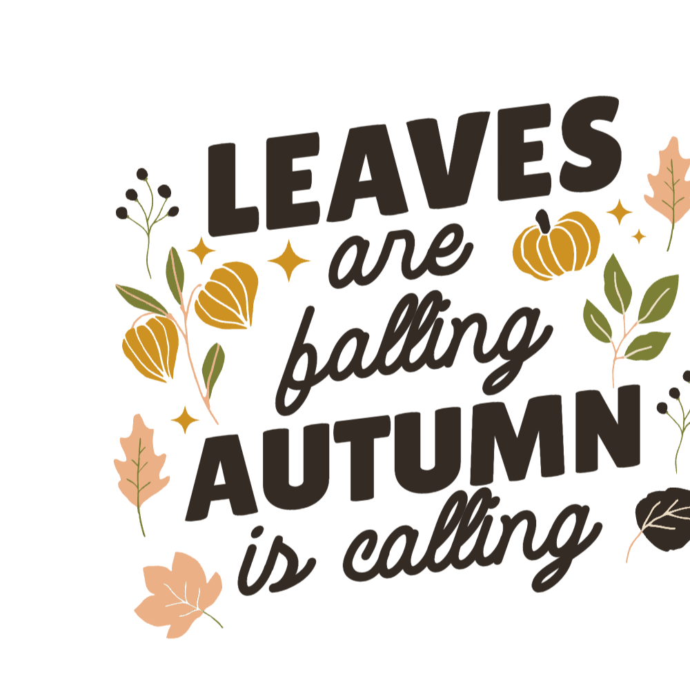 Autumn lettering editable t-shirt template | Create Merch Online