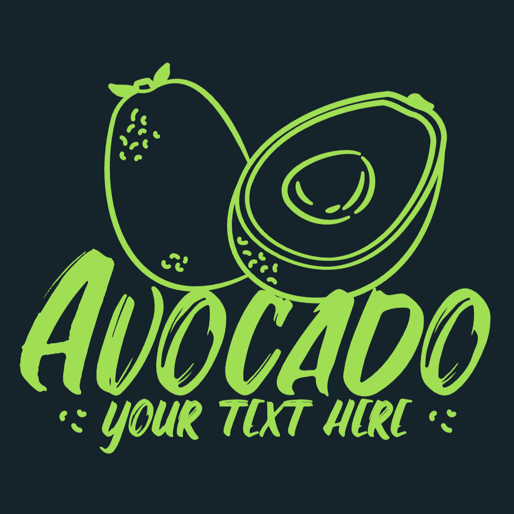 Avocado editable t-shirt template | Create Online