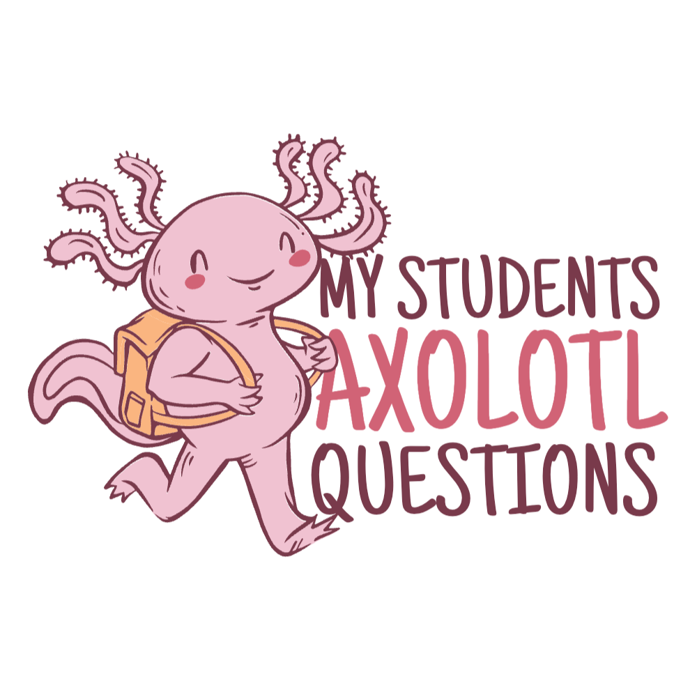 Axolotl student editable t-shirt template | T-Shirt Maker
