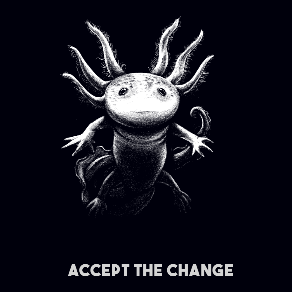Axolotl textured editable t-shirt template | Create Merch Online