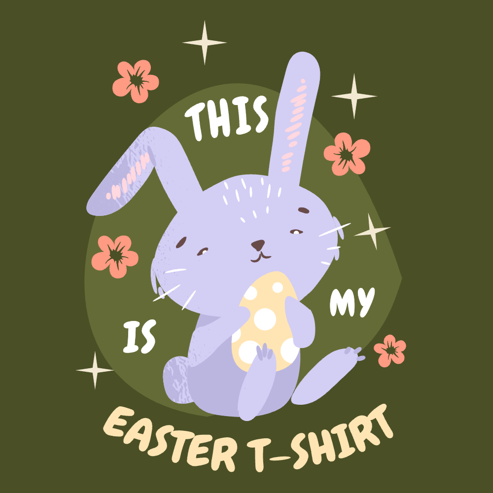 Baby easter bunny t-shirt template editable | Create Merch Online