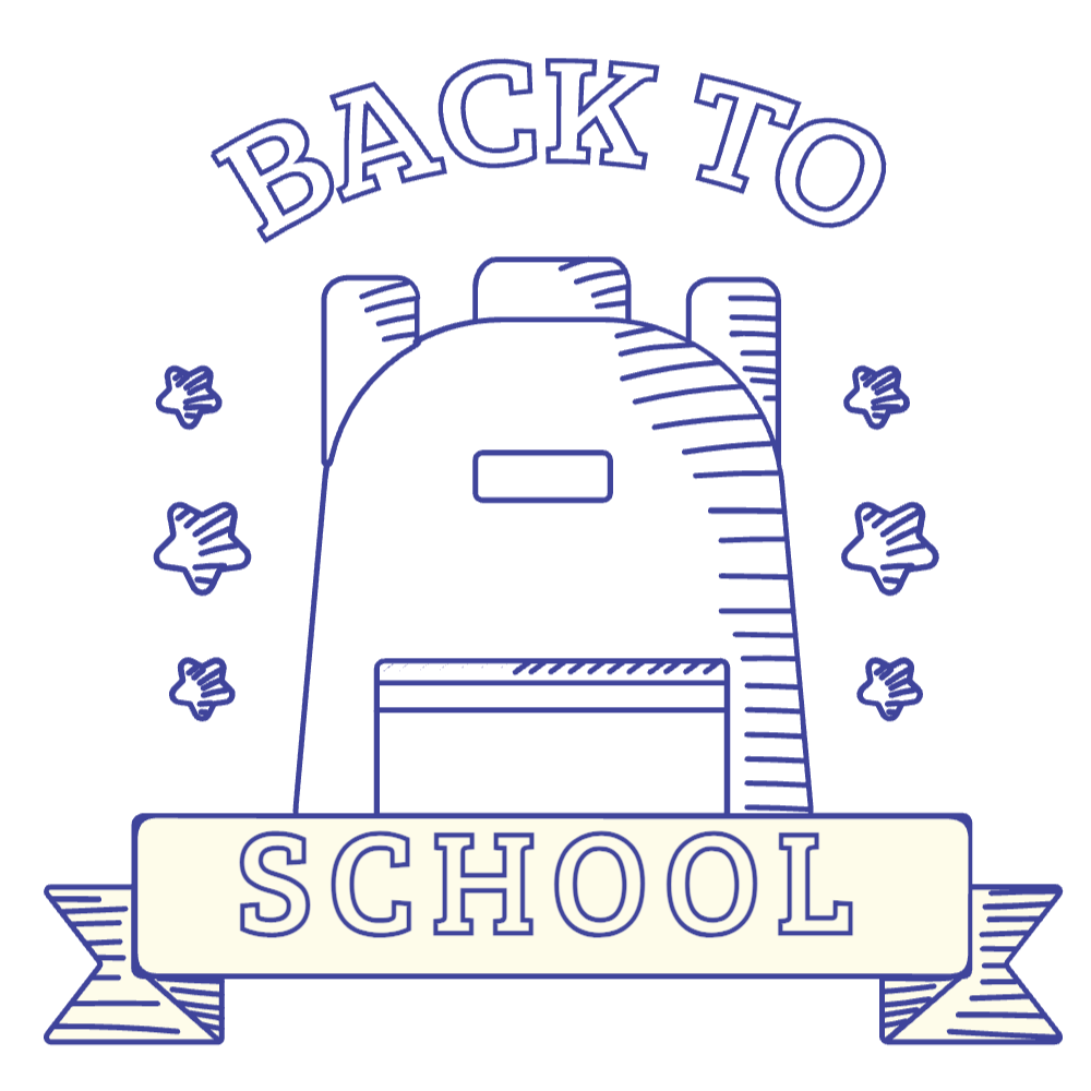 Back to School backpack editable t-shirt template | Create Merch Online