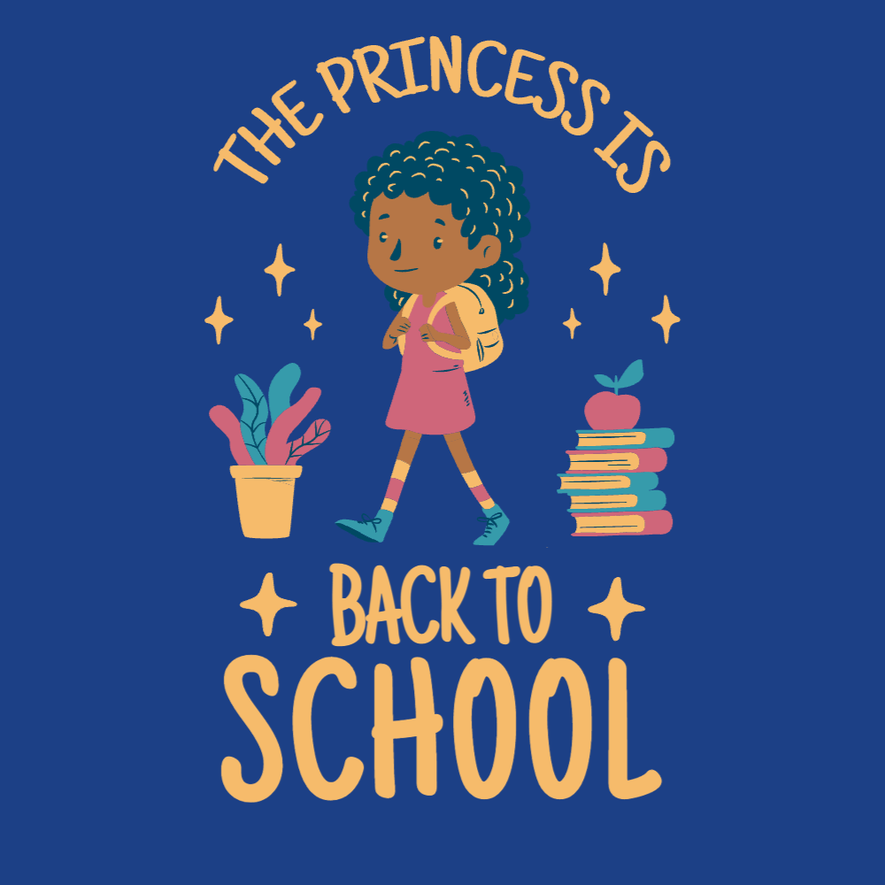 Back to school girl editable t-shirt template | Create Online
