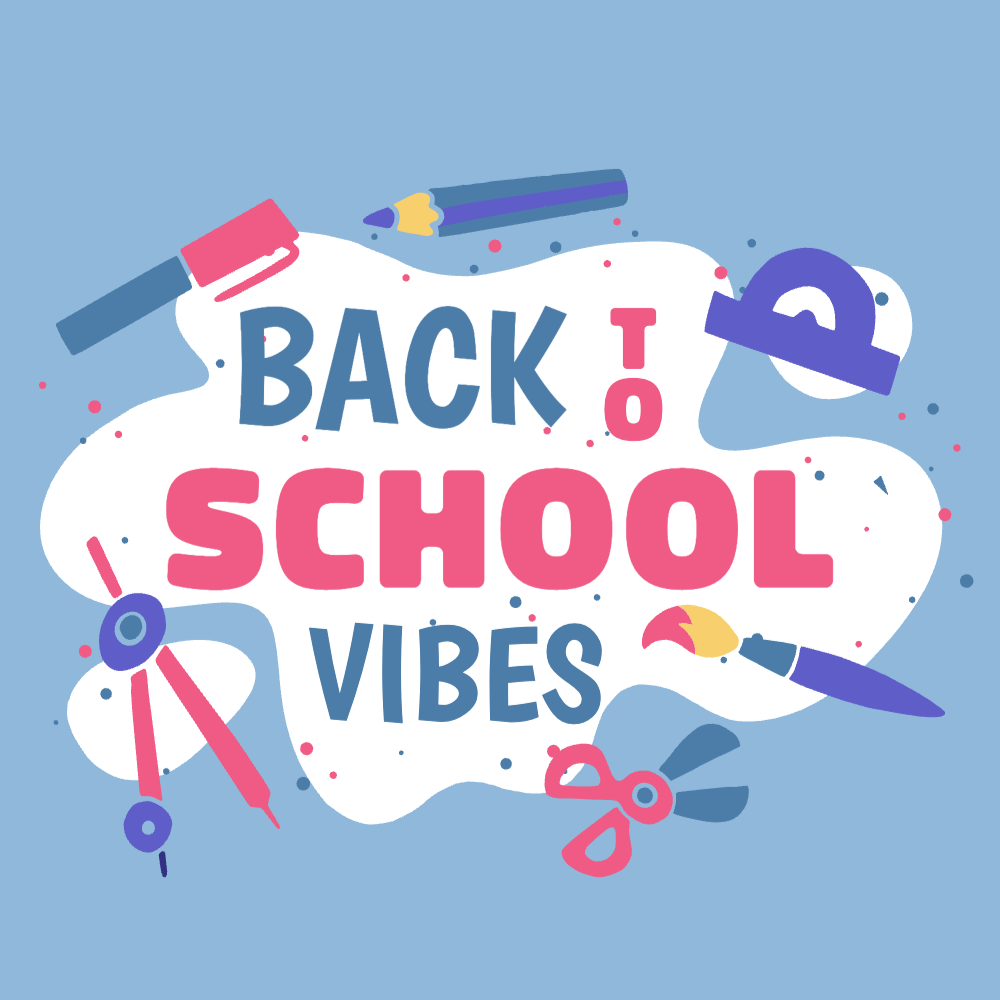 Back to school vibes editable t-shirt template | Create Merch