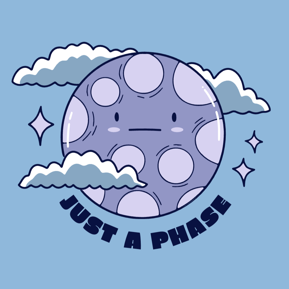 Bad mood moon editable t-shirt template | T-Shirt Maker