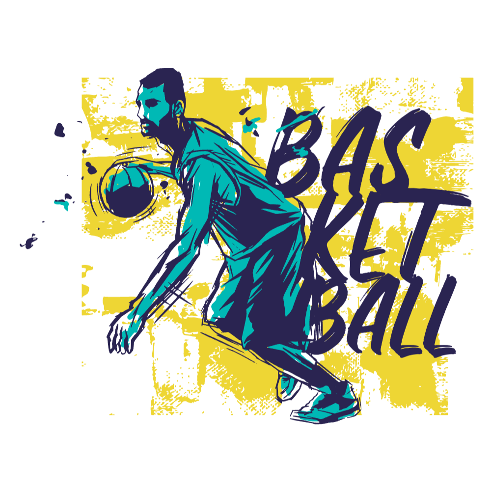 Basketball player editable t-shirt template | Create Online