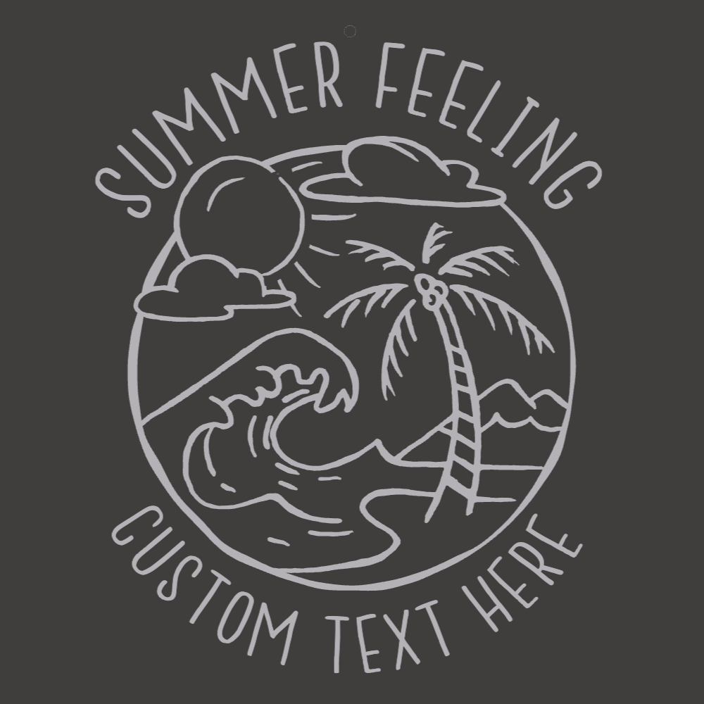 Beach wave editable t-shirt template | T-Shirt Maker