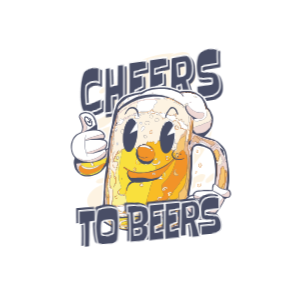Beer cartoon drink editable t-shirt design template