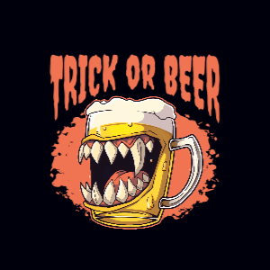 Beer monster editable t-shirt template