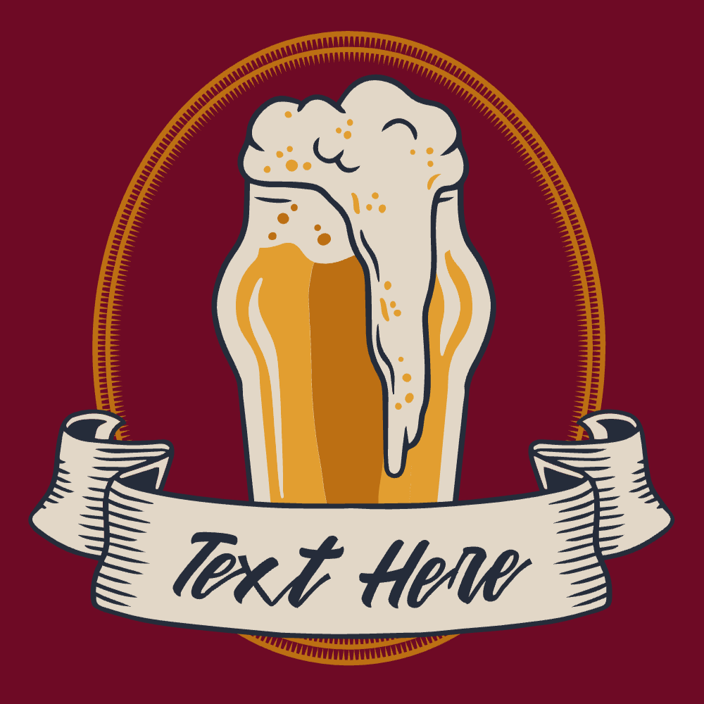 Beer badge editable t-shirt template | Create Merch