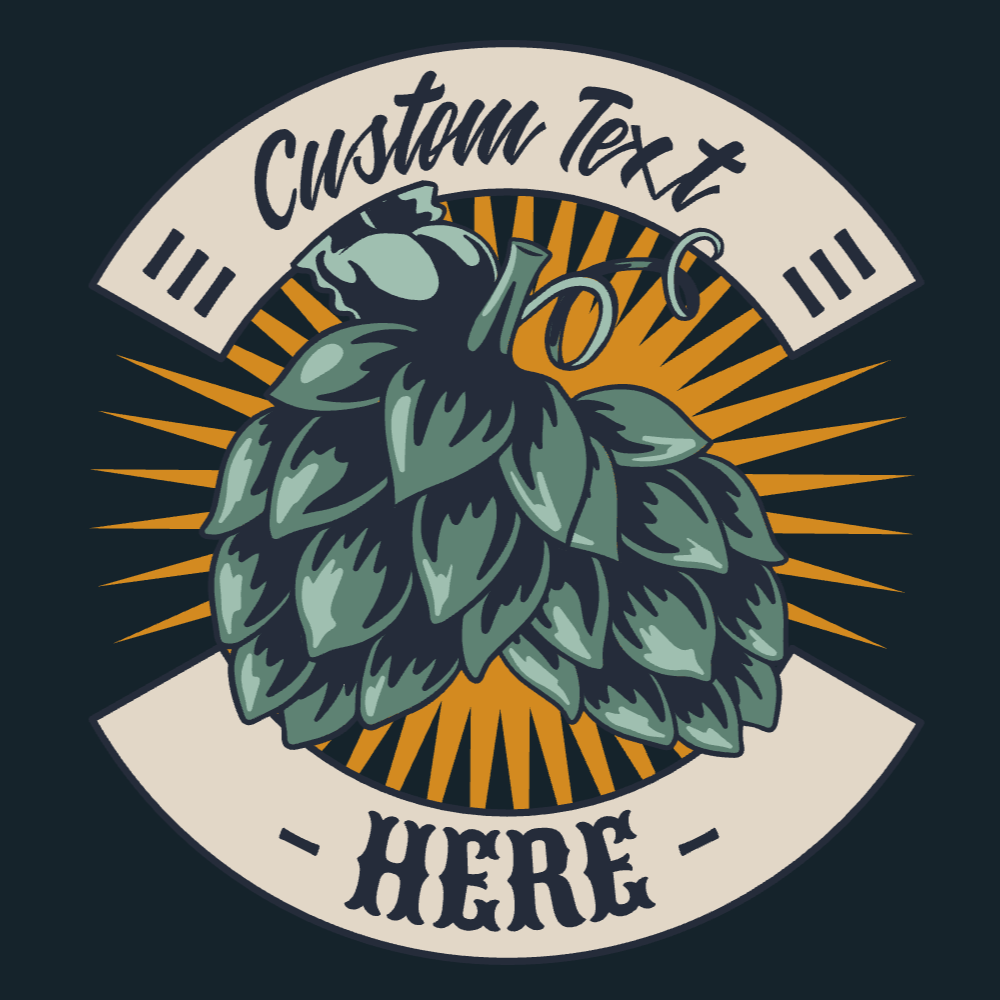 Beer badge text editable t-shirt template | T-Shirt Maker