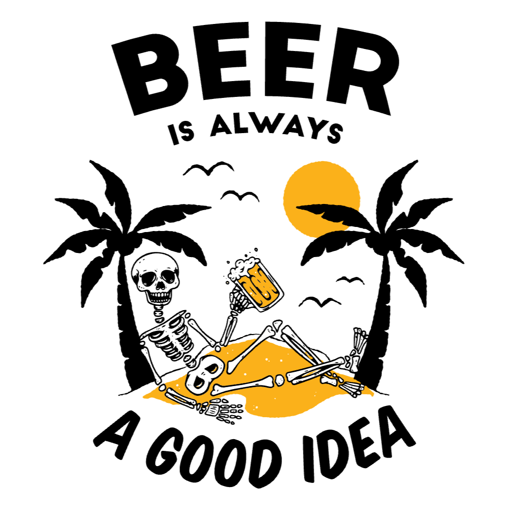Beer death island t-shirt template editable | Create Merch
