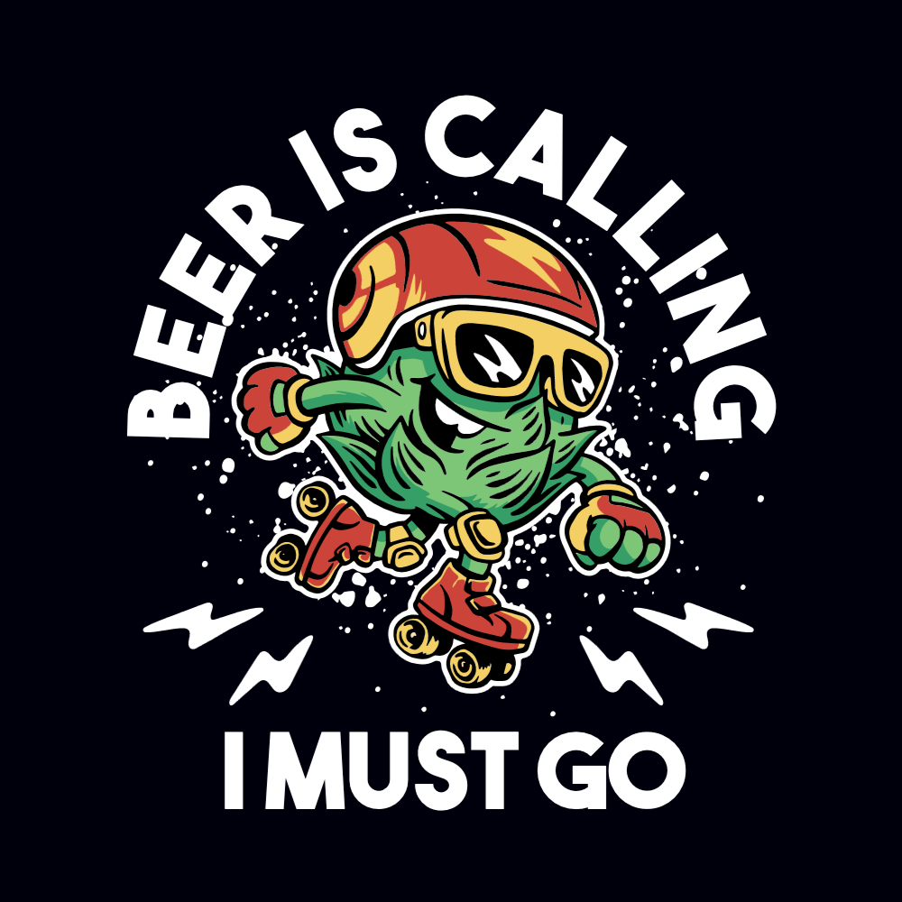 Beer hop skating editable t-shirt template | Create Designs