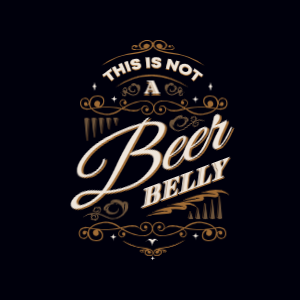 Beer vintage lettering editable t-shirt template