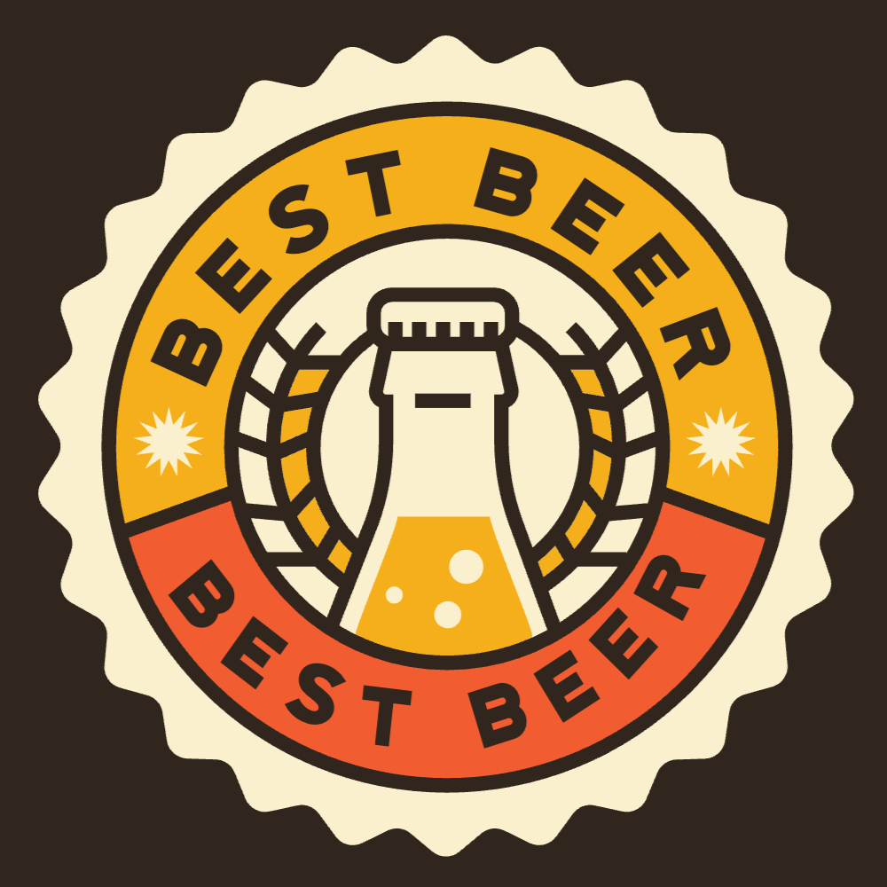 Best beer bottle badge editable t-shirt template | T-Shirt Maker
