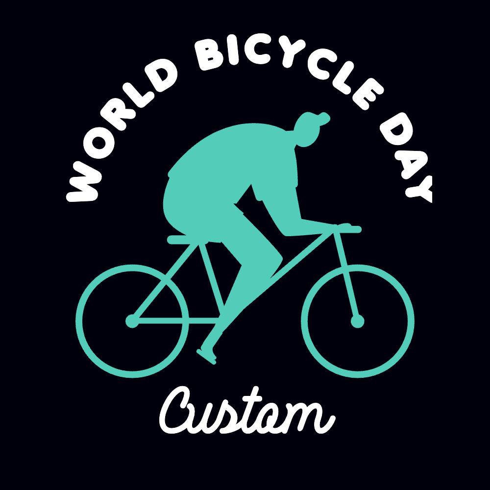 Bicycle day editable t-shirt template | Create Designs