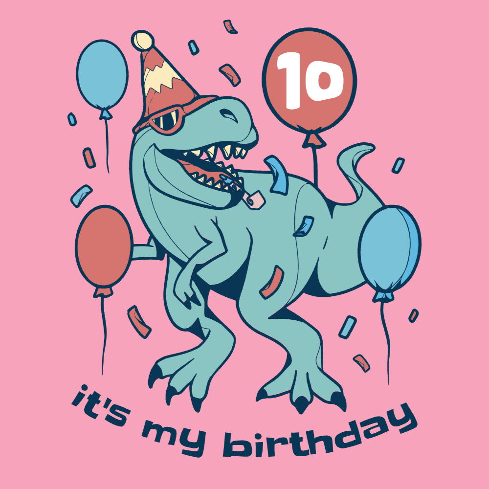 Birthday dinosaur party editable t-shirt template | Create Designs