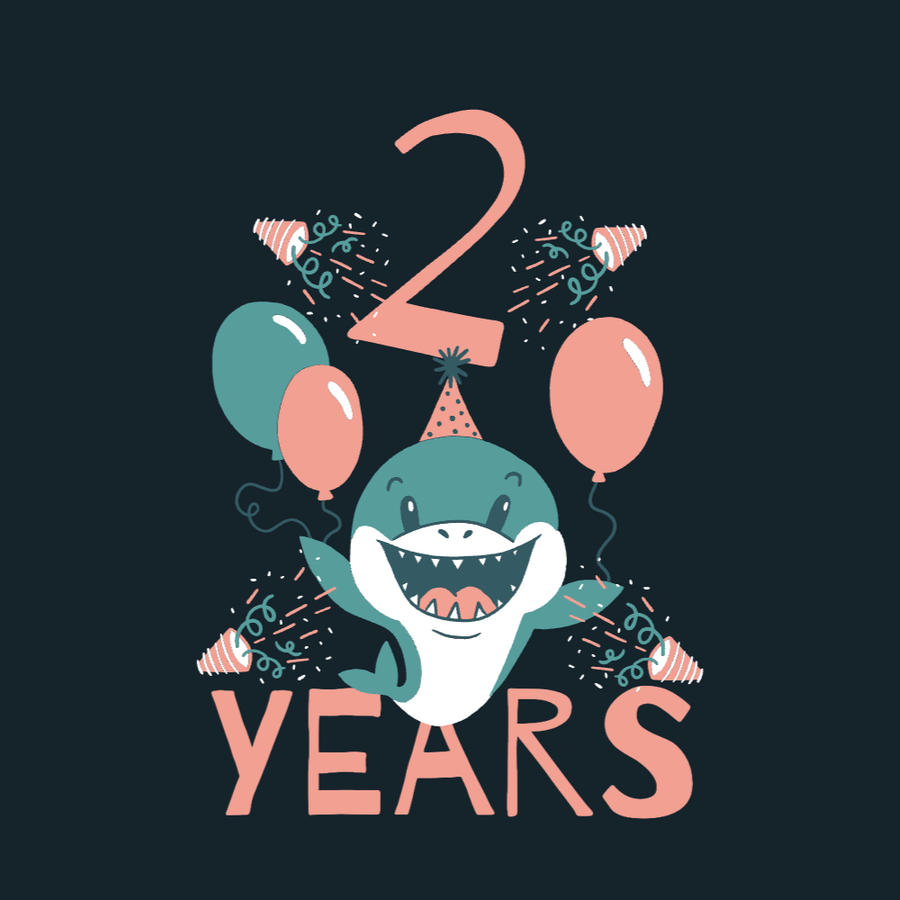 Birthday shark editable t-shirt template | Create Merch Online